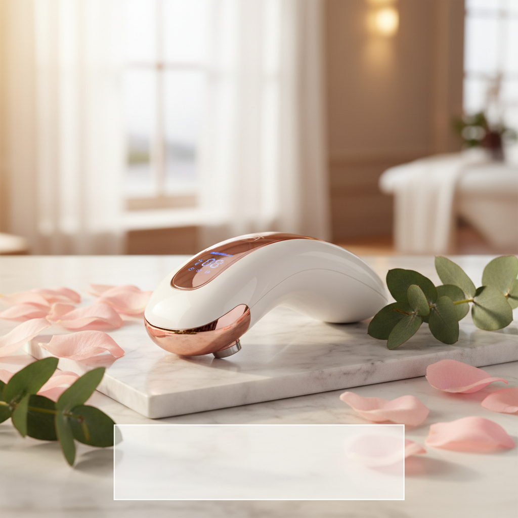 Masseur électrique pour visage - Visuel publicitaire