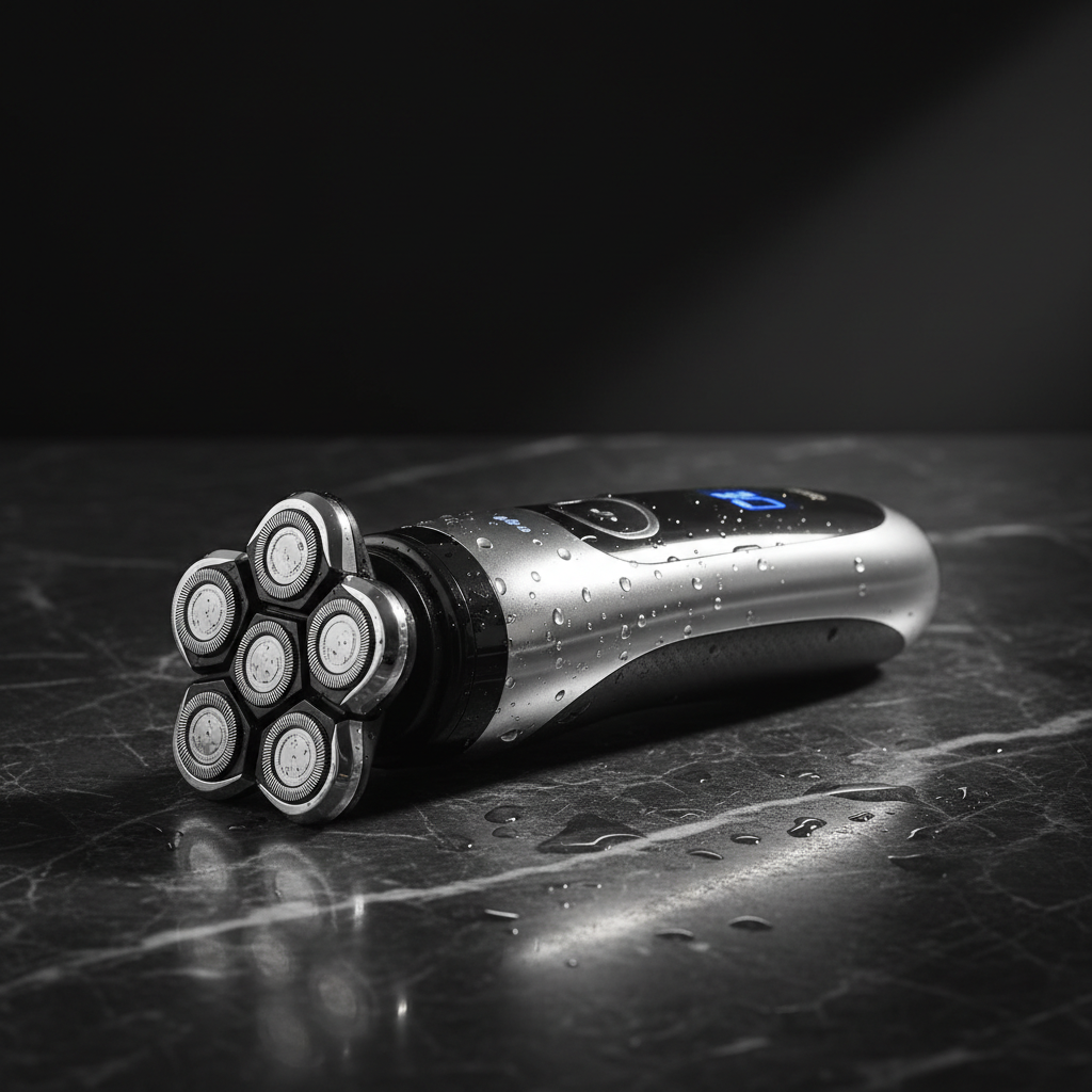 Rasoir chrome argenté