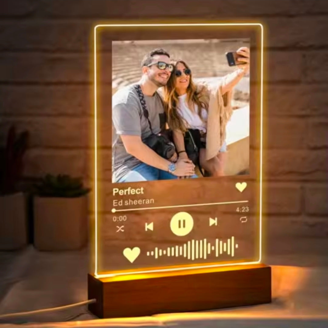 Plaque photo de musique spotify